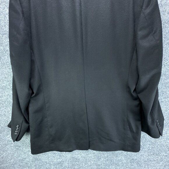 Jos A Bank‎ Sport Coat Jacket Mens 44L Black 100% Cashmere Blazer 2 Button - Picture 6 of 16